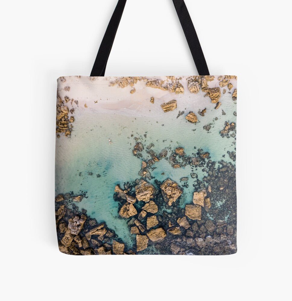 Loving Life (Bogey Hole) Beach Bag - Belinda Doyle - Australian Photographer & Resin Artist