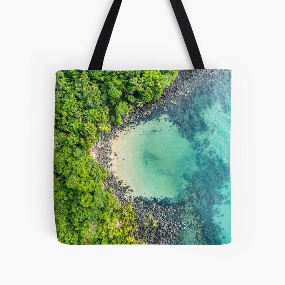 Hidden Escape (Mission Beach) Beach Bag - Belinda Doyle - Australian Photographer & Resin Artist