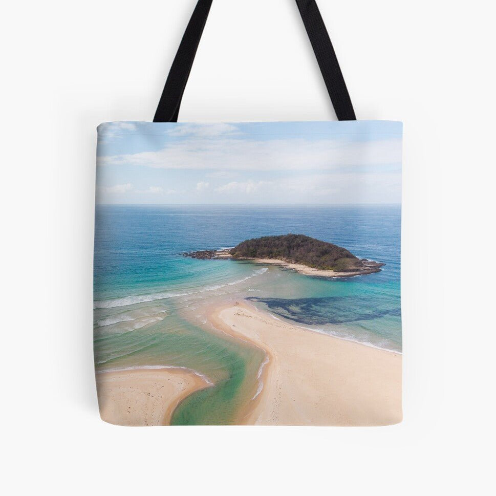 Tabourie Captured (Lake Tabourie) Beach Bag - Belinda Doyle - Australian Photographer & Resin Artist