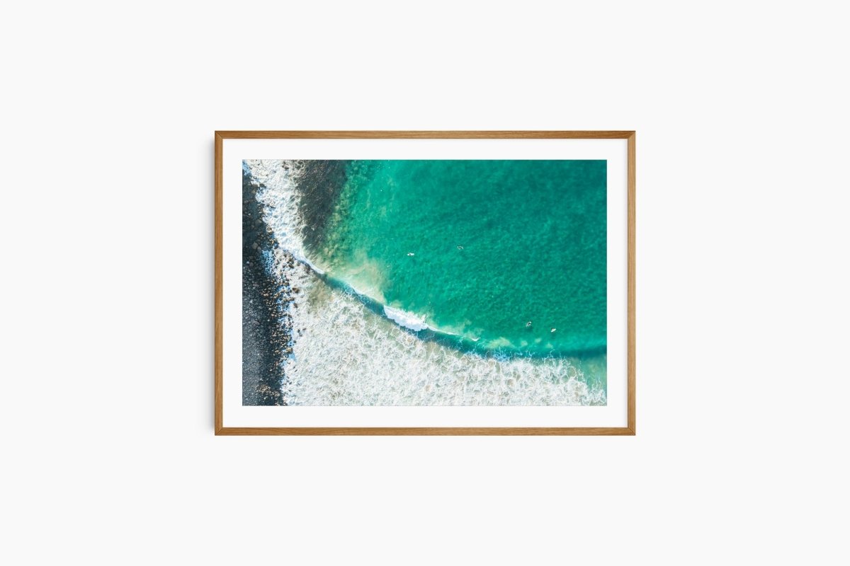 "Aqua Over Basalt" Photography Print - Belinda Doyle - Australian Photographer & Resin Artist