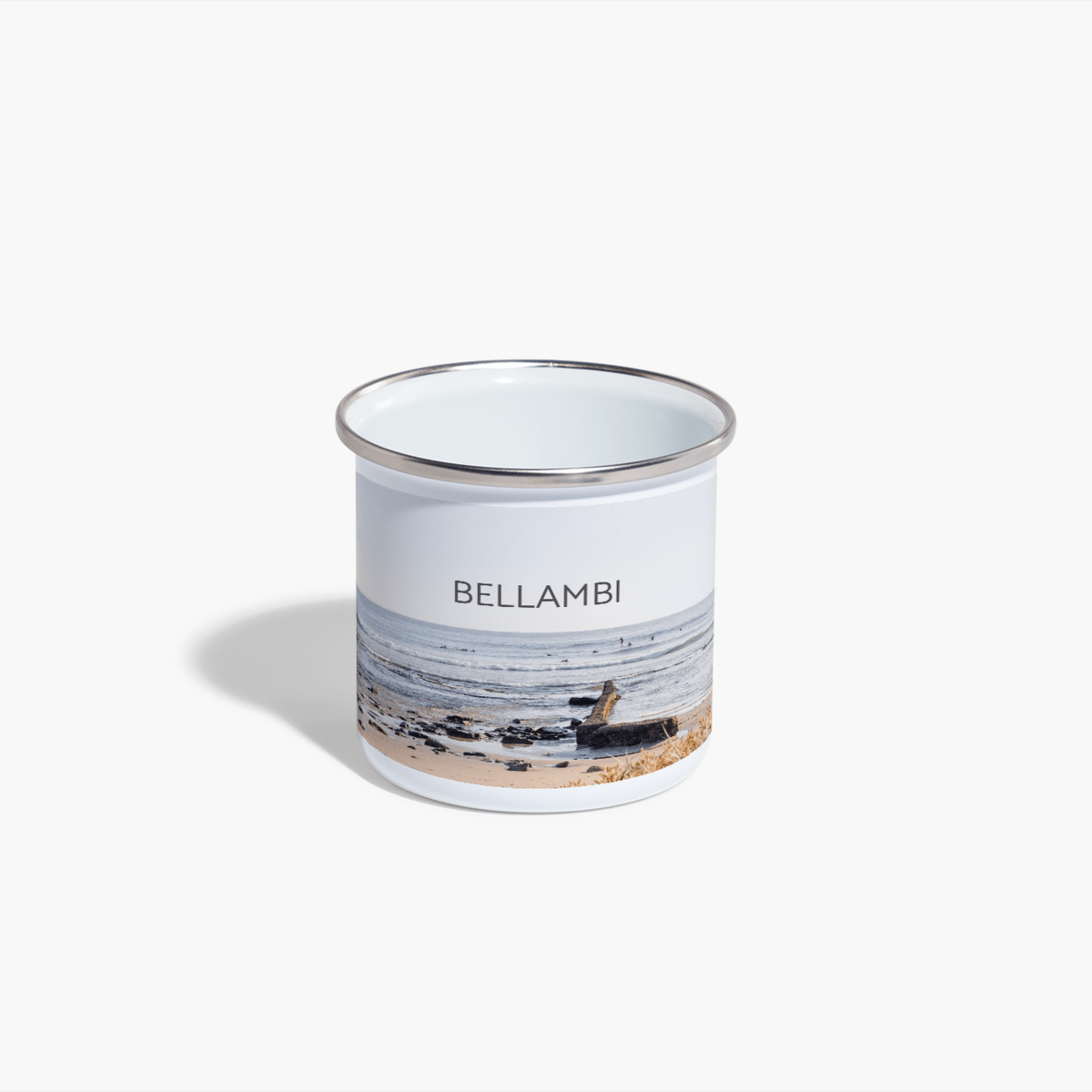 Bellambi Enamel Camping Mug - Belinda Doyle - Australian Photographer & Resin Artist