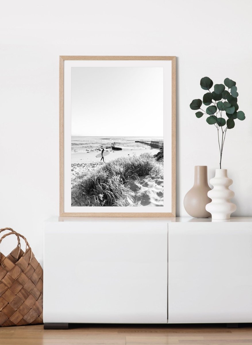 "Bellambi Babe" BW Photography Print - Belinda Doyle - Australian Photographer & Resin Artist