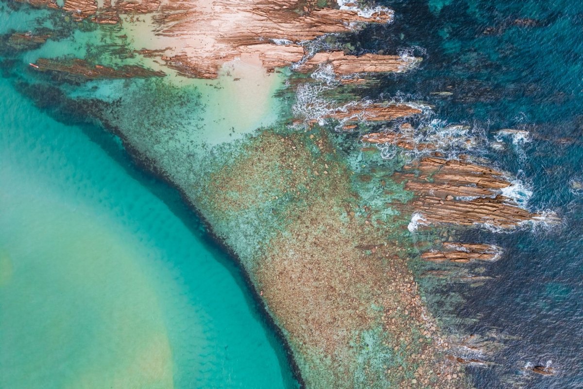 Mossy Point "Between River and Reef" Acrylic Block - Belinda Doyle - Australian Photographer & Resin Artist