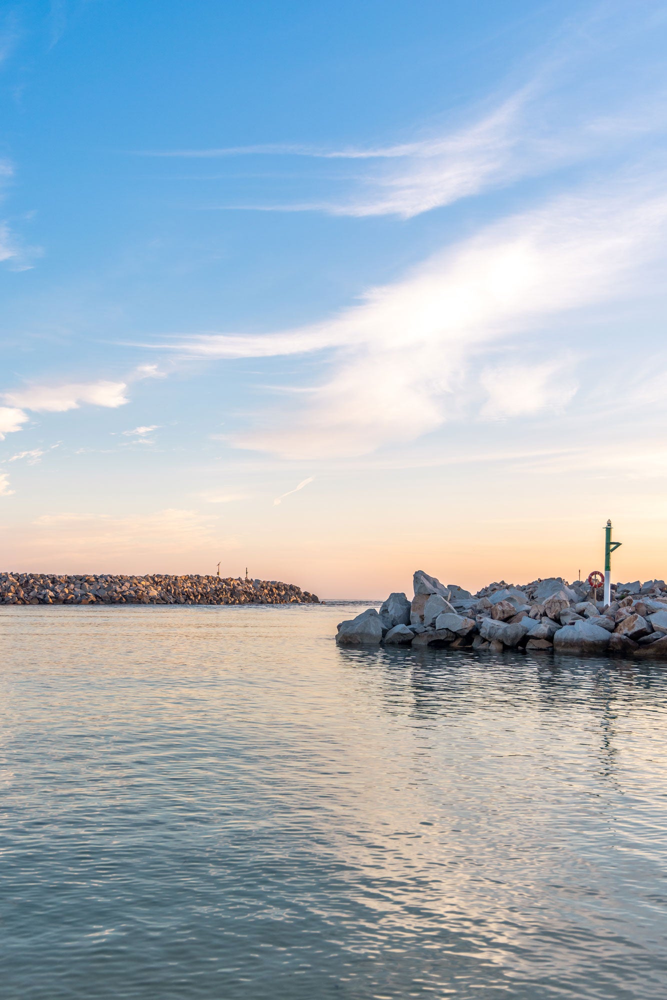 "Blush Over the Breakwall" Photography Print - Belinda Doyle - Australian Photographer & Resin Artist