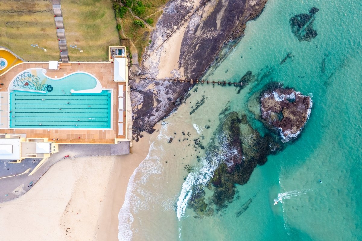 Port Kembla "Carnival Coastline" Acrylic Block - Belinda Doyle - Australian Photographer & Resin Artist