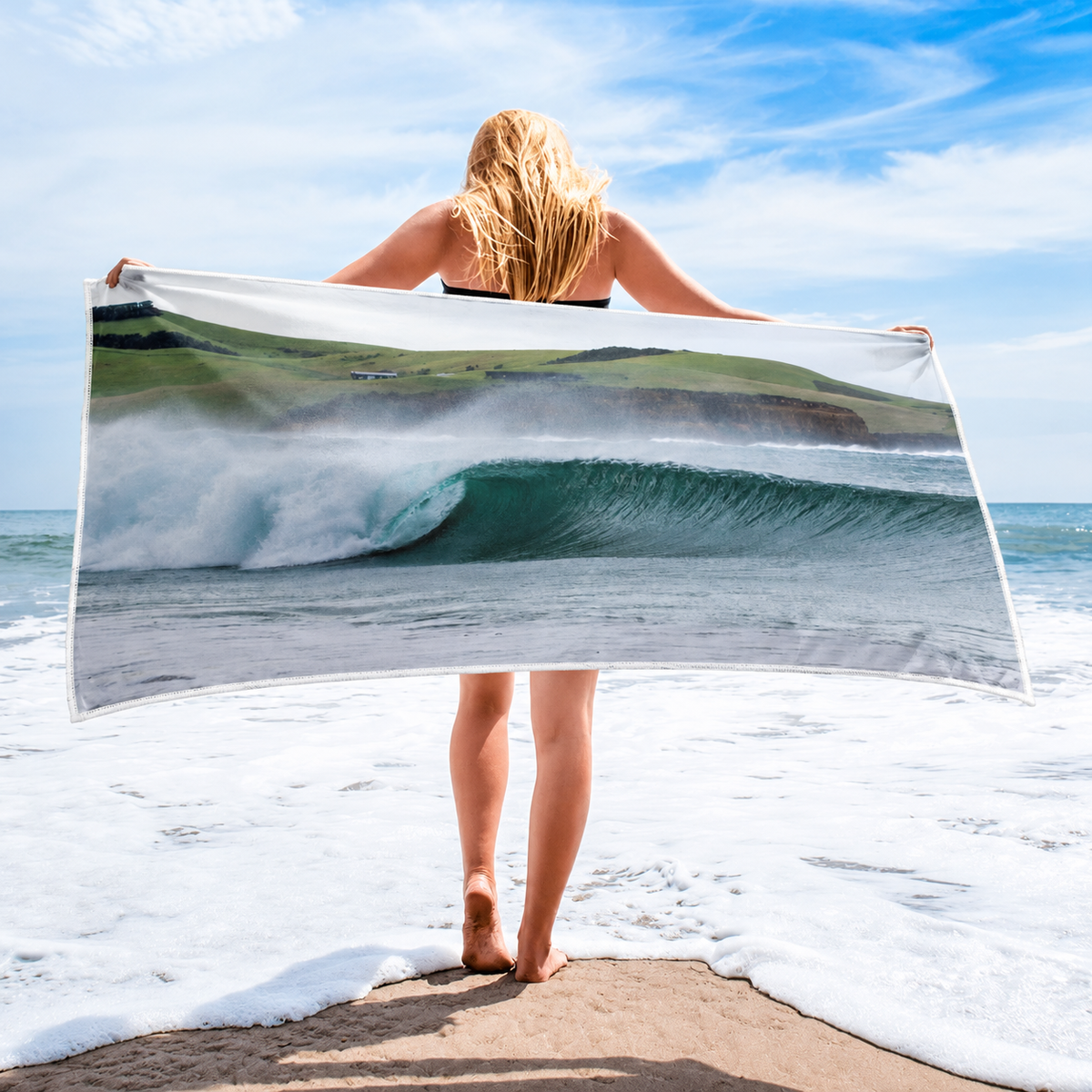 Werri Roll Microfibre Beach Towel - Gerringong - Belinda Doyle - Australian Photographer & Resin Artist