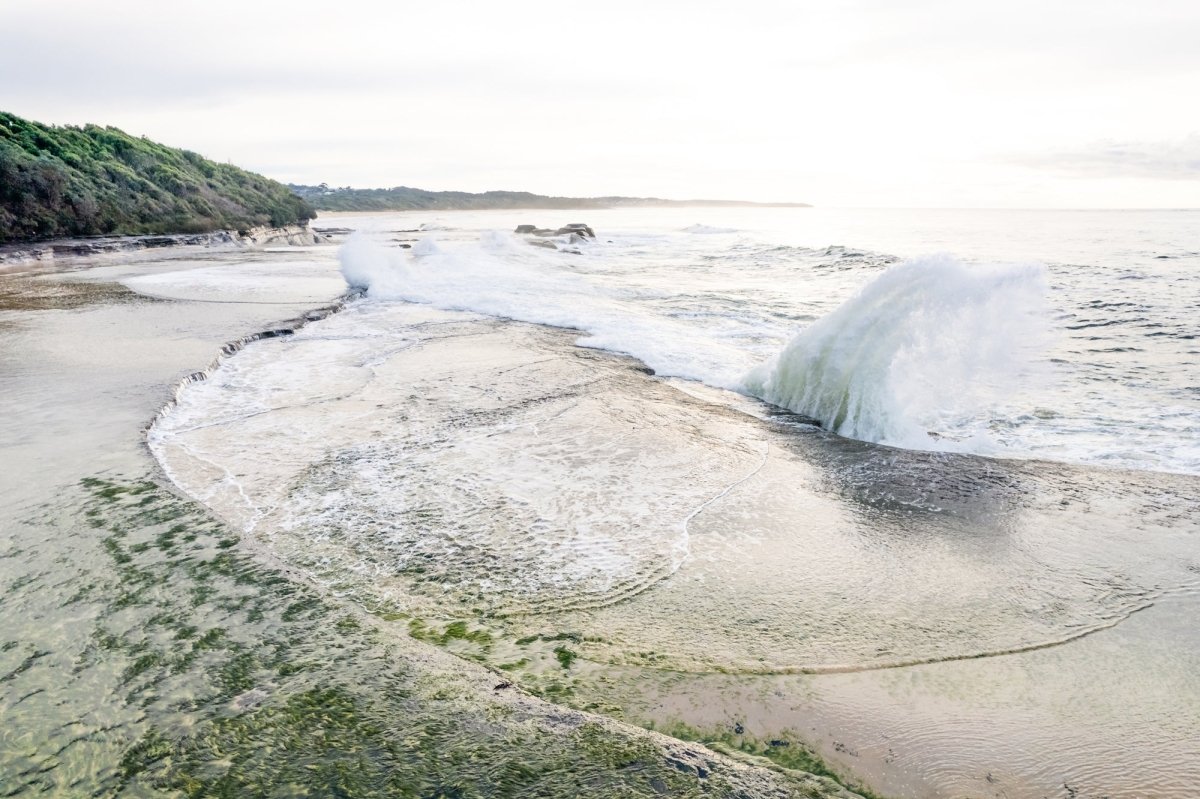 Dolphin Point "Dolphin Point Surge" Acrylic Block - Belinda Doyle - Australian Photographer & Resin Artist