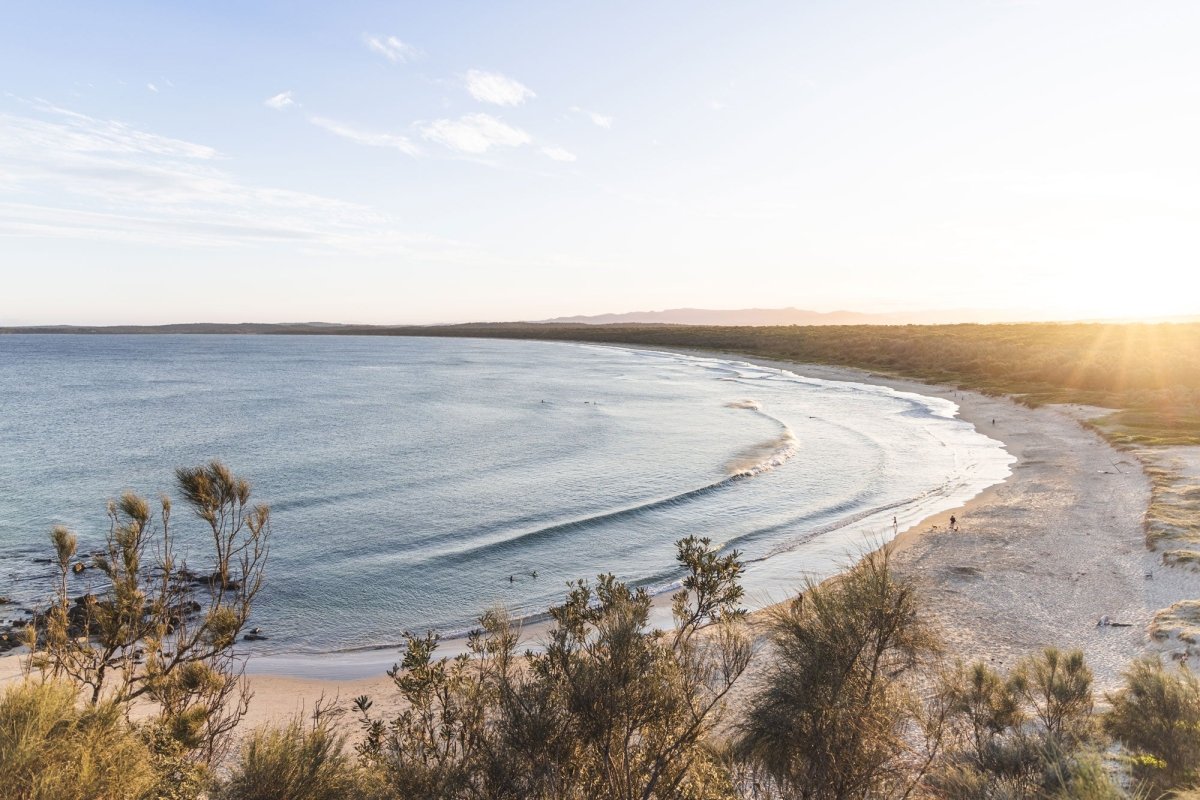 Broulee "Framed in Gold" Acrylic Block - Belinda Doyle - Australian Photographer & Resin Artist