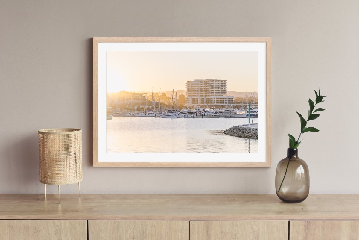 "Golden Hour at the Marina" Photography Print - Belinda Doyle - Australian Photographer & Resin Artist