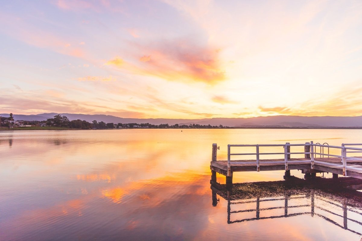 Lake Illawarra "Jetty Vista" Acrylic Block - Belinda Doyle - Australian Photographer & Resin Artist