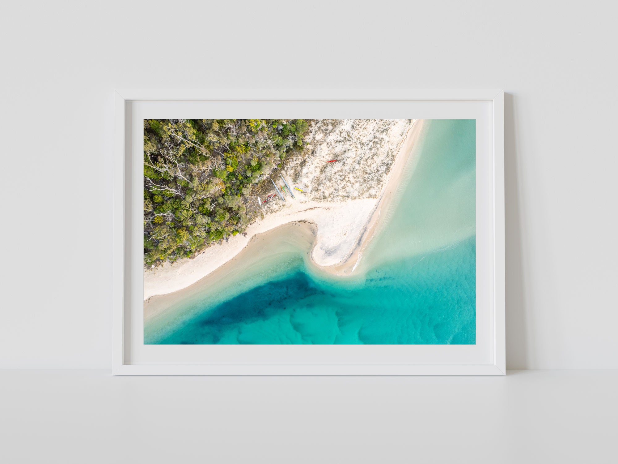 "Kayaks at the Curve" Photography Print - Belinda Doyle - Australian Photographer & Resin Artist