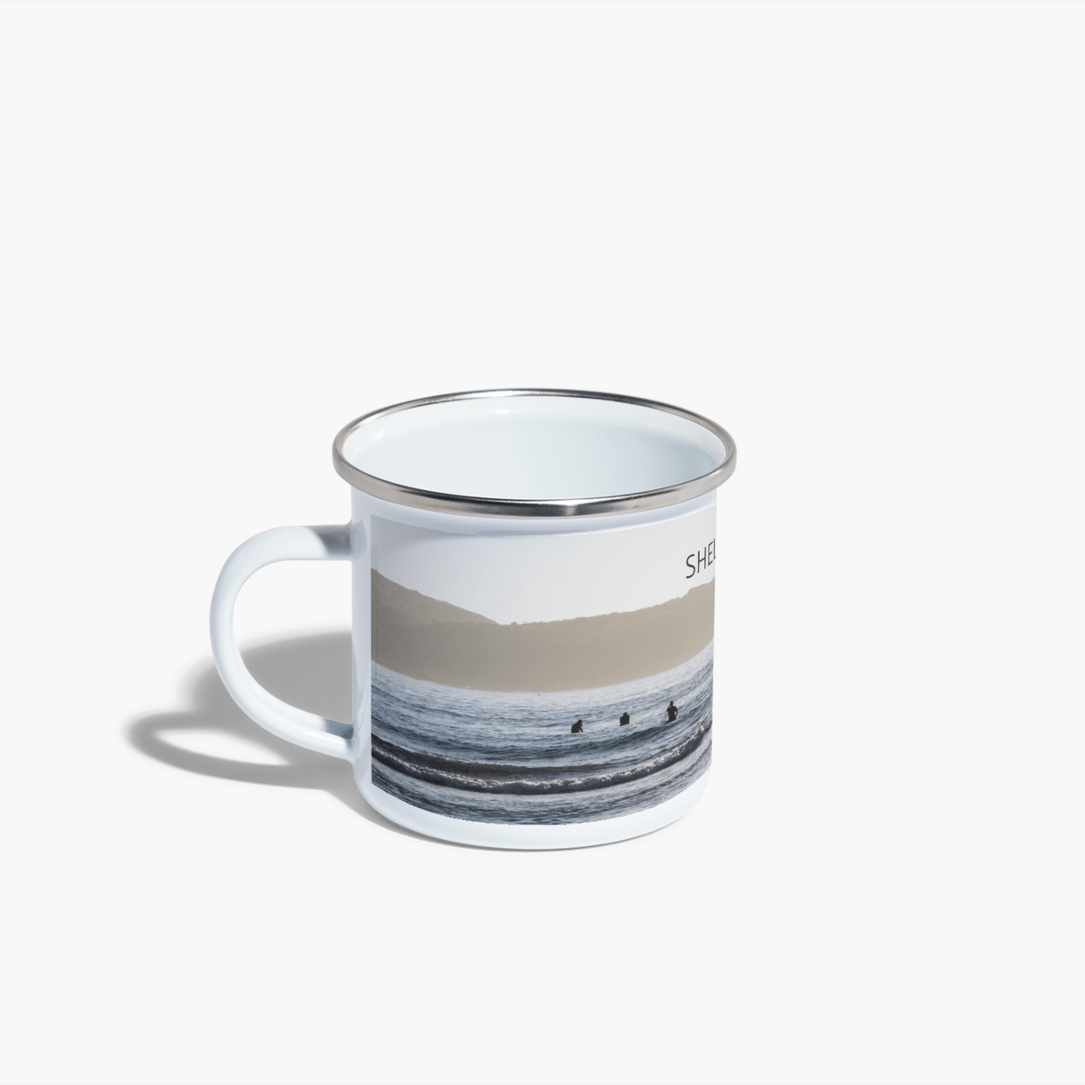 Shellharbour Enamel Camping Mug - Belinda Doyle - Australian Photographer & Resin Artist