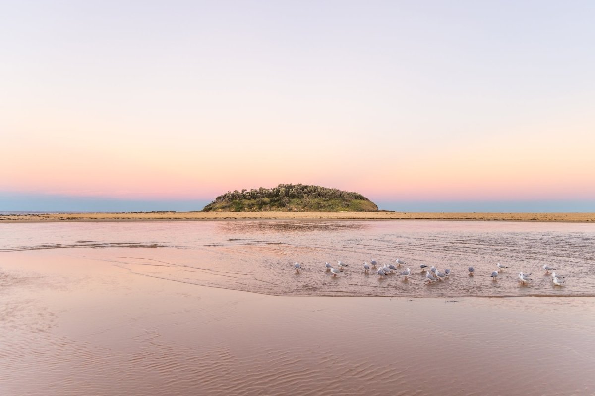 Tabourie "Sunset Ceremony" Acrylic Block - Belinda Doyle - Australian Photographer & Resin Artist