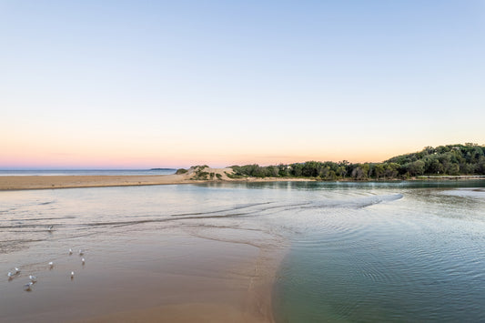 Lake Tabourie "Sunset Stillness" Acrylic Block