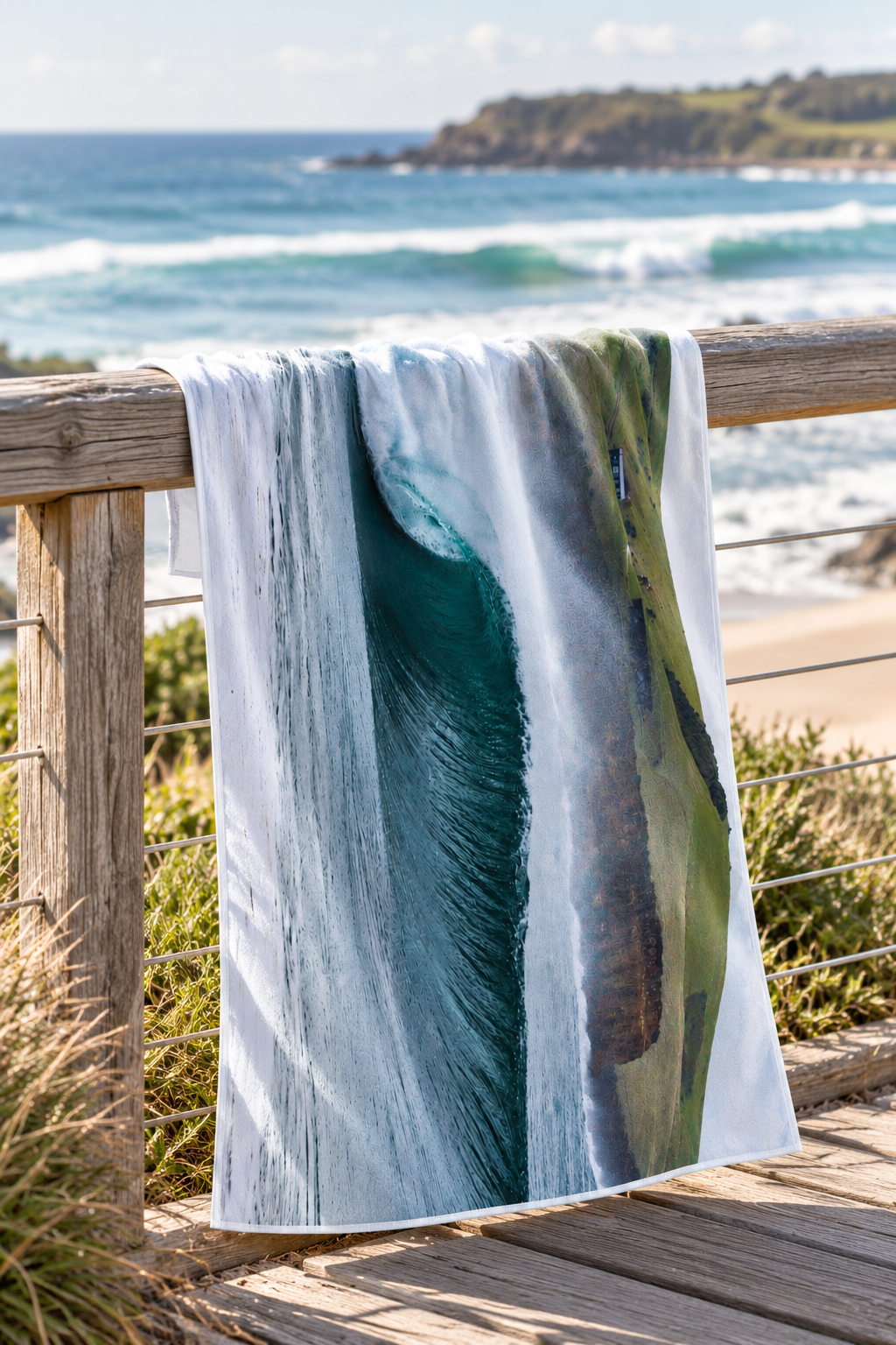 Werri Roll Microfibre Beach Towel - Belinda Doyle - Australian Photographer & Resin Artist