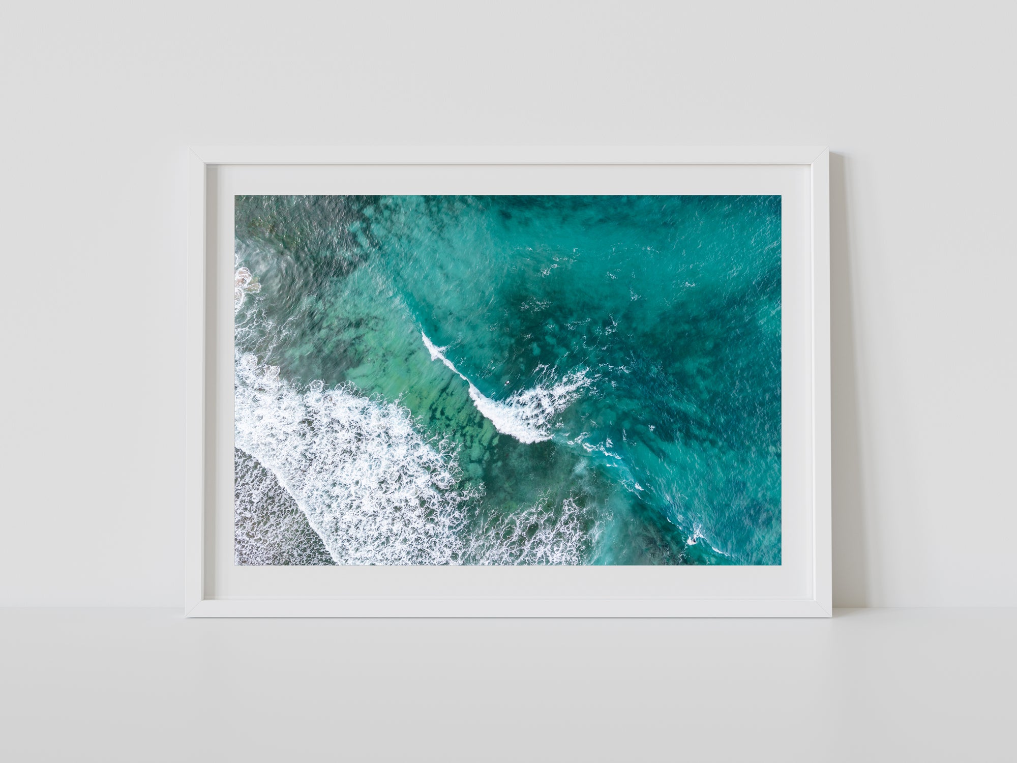 "Teal Topdown" Photography Print - Belinda Doyle - Australian Photographer & Resin Artist