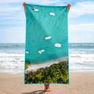 Huskisson Blues Microfibre Beach Towel - Belinda Doyle - Australian Photographer & Resin Artist
