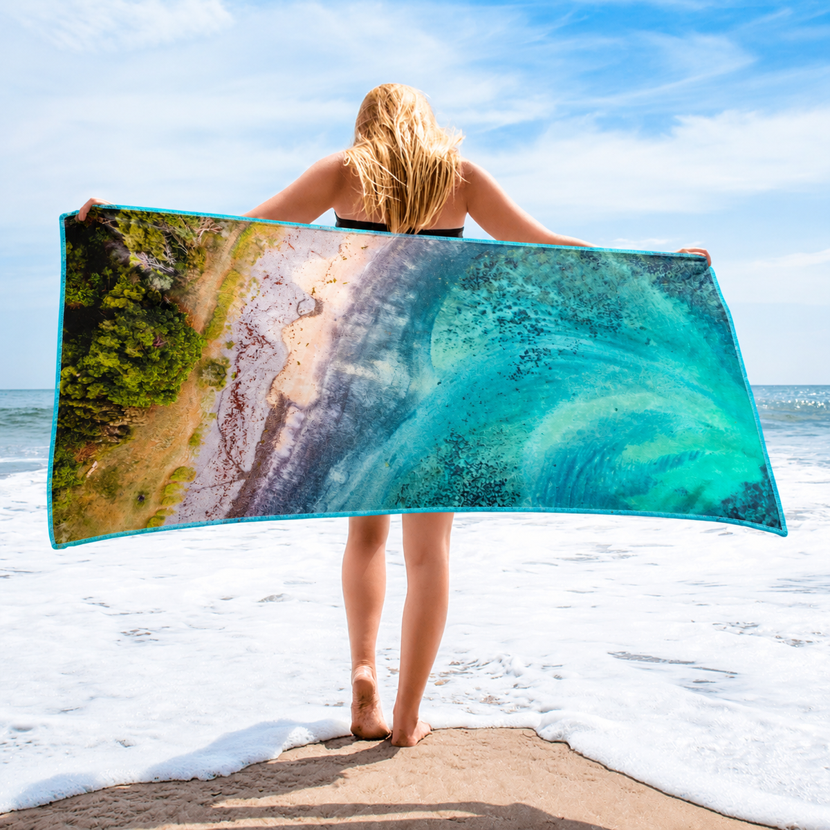 Nature’s Graffiti Microfibre Beach Towel - Belinda Doyle - Australian Photographer & Resin Artist