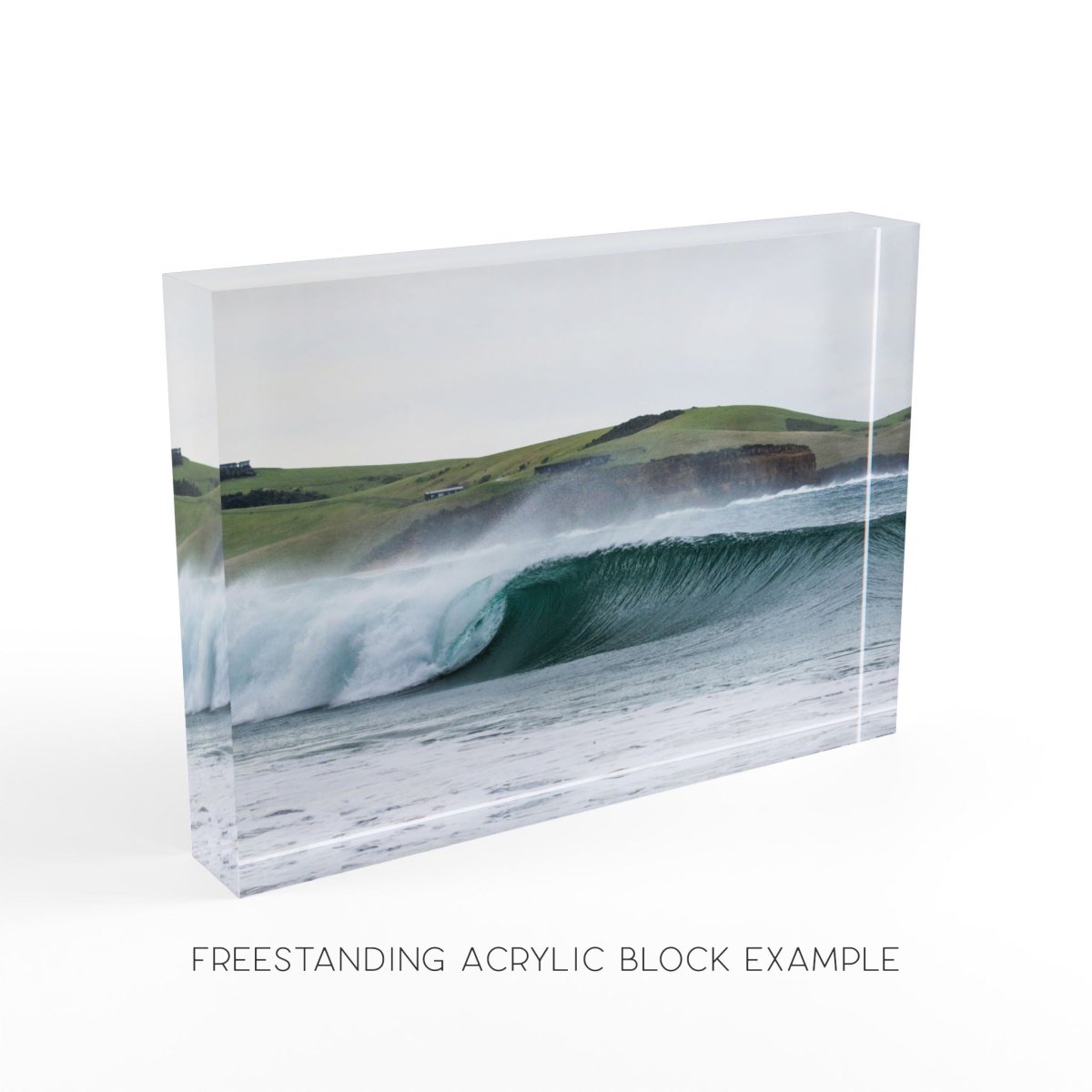 Wollongong "Winter Wollongong Swim" Acrylic Block - Belinda Doyle - Australian Photographer & Resin Artist