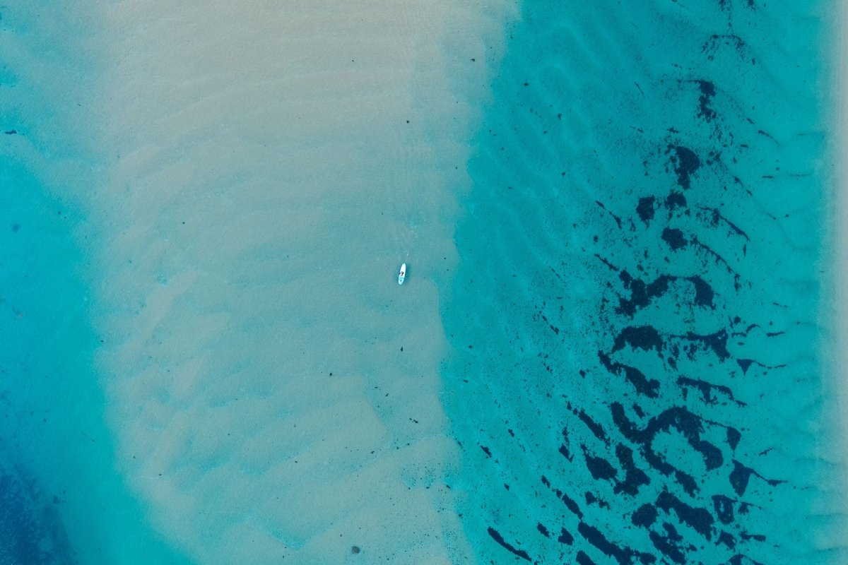 "A Paddle in the Blue" Photography Print - Belinda Doyle - Australian Photographer & Resin Artist