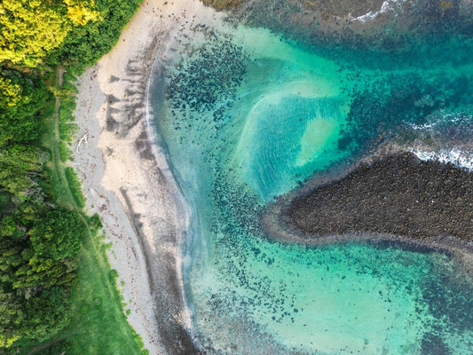 Kiama "Boneyard Beach Aerial" Acrylic Block