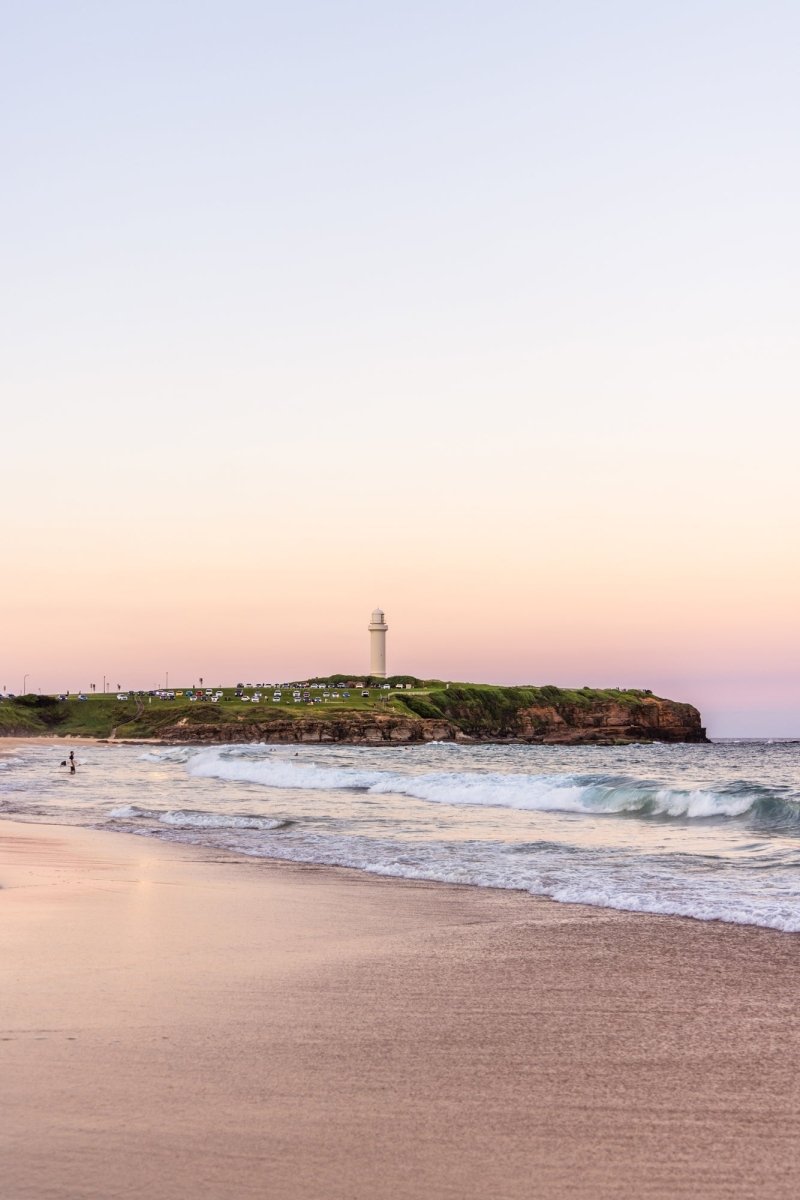 Wollongong "City Beach Sunset" Acrylic Block - Belinda Doyle - Australian Photographer & Resin Artist