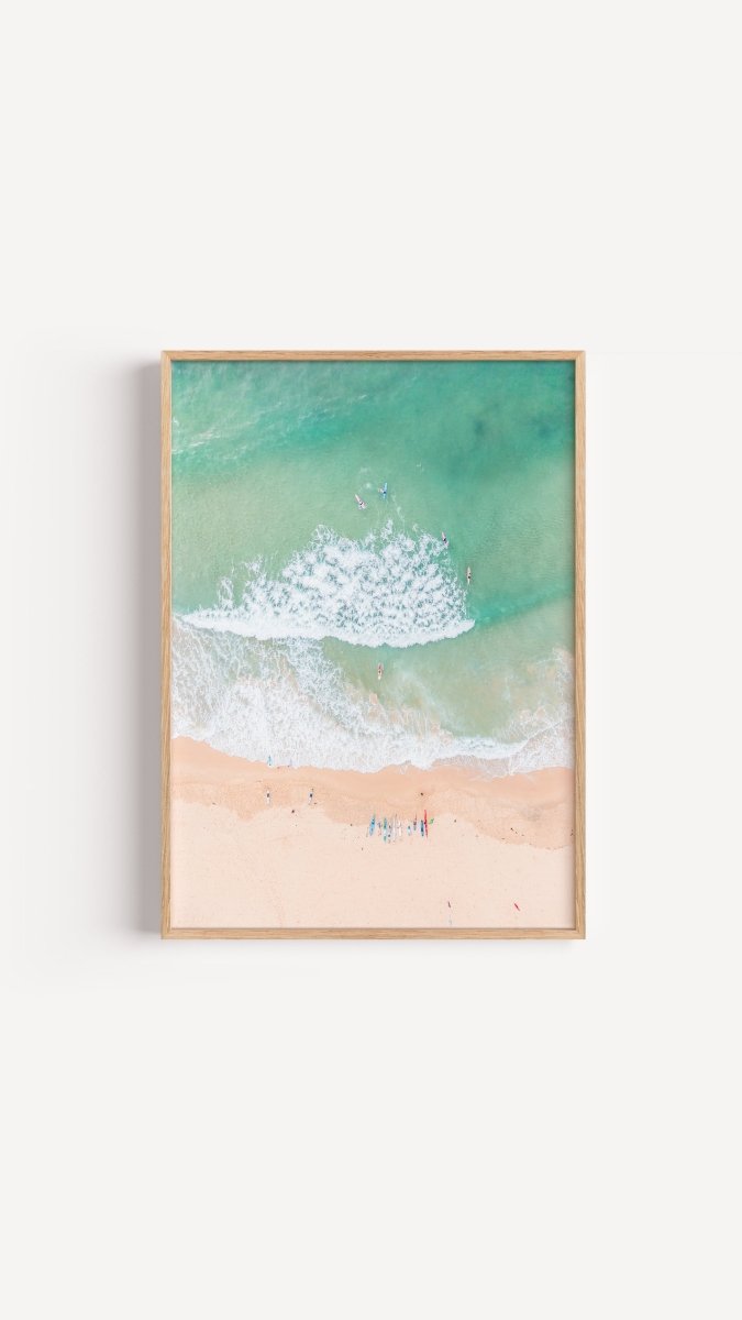 Colour Clash - A1 Glass Free Frame - Framed in Oak - Belinda Doyle - Australian Photographer & Resin Artist