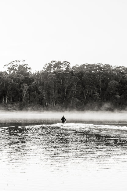 "Crossing to Mystics" BW Photography Print