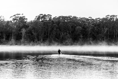 "Crossing to Mystics" BW Photography Print