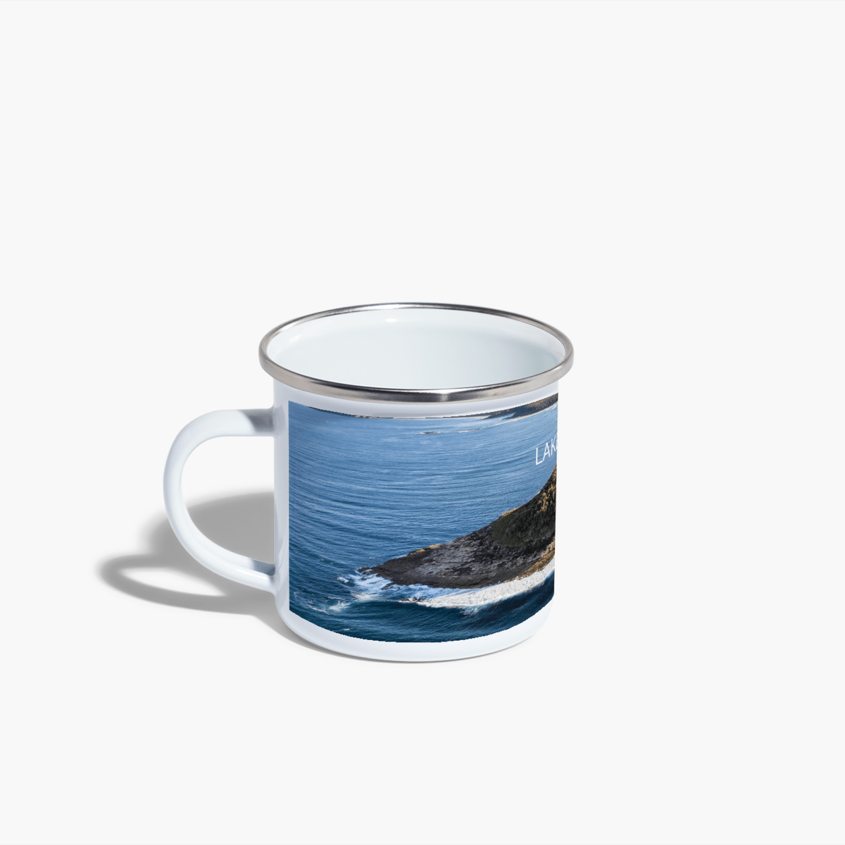 Lake Tabourie Enamel Camping Mug - Belinda Doyle - Australian Photographer & Resin Artist