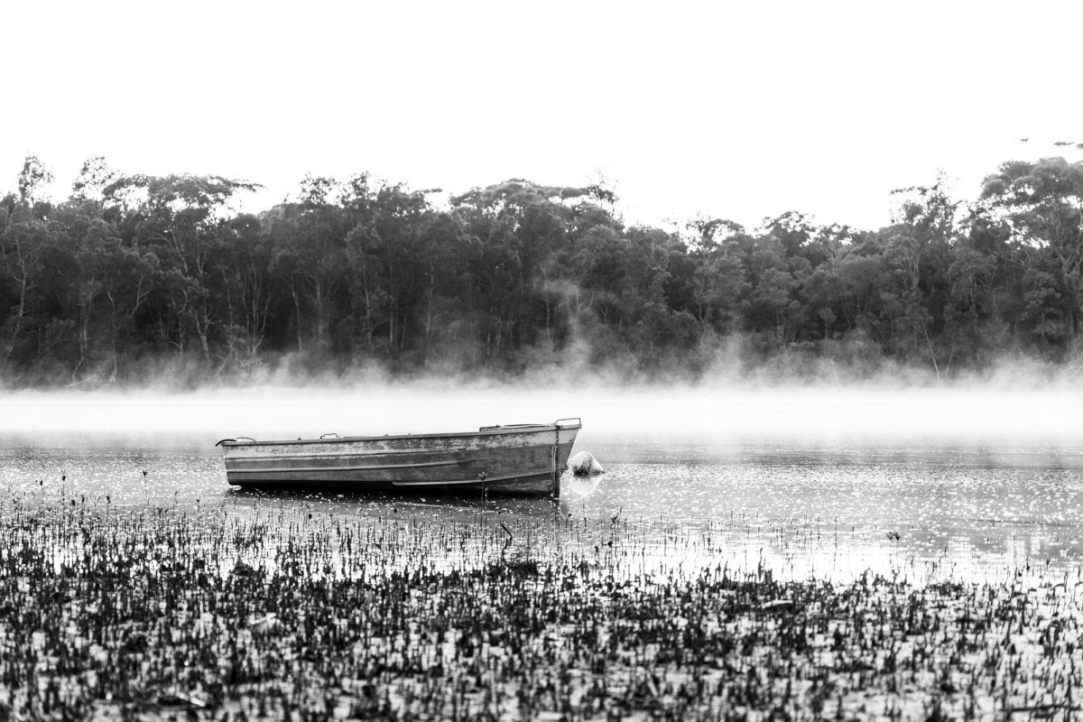 "Misty Morning" BW Photography Print - Belinda Doyle - Australian Photographer & Resin Artist