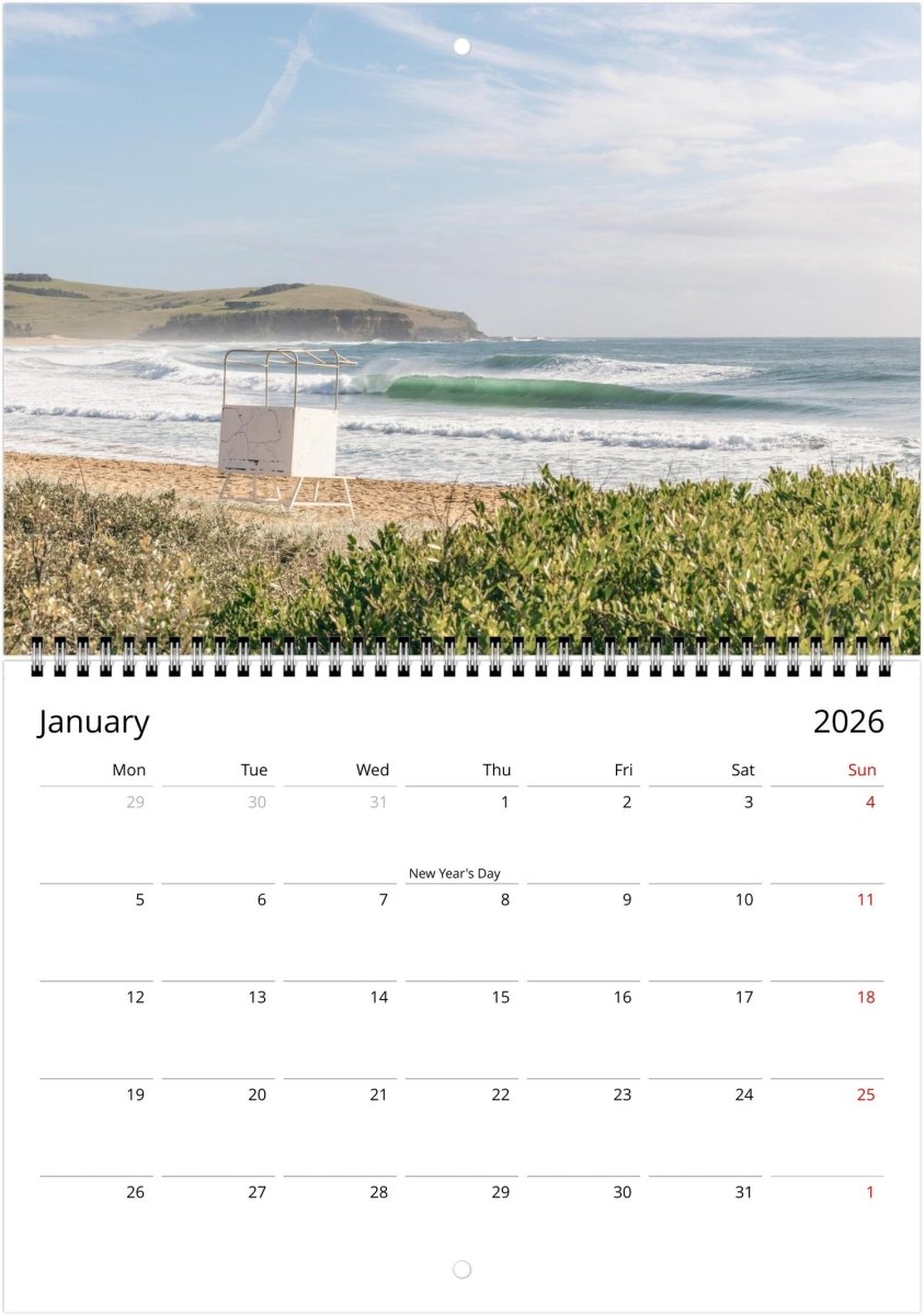 Kiama 2026 Calendar - Belinda Doyle - Australian Photographer & Resin Artist