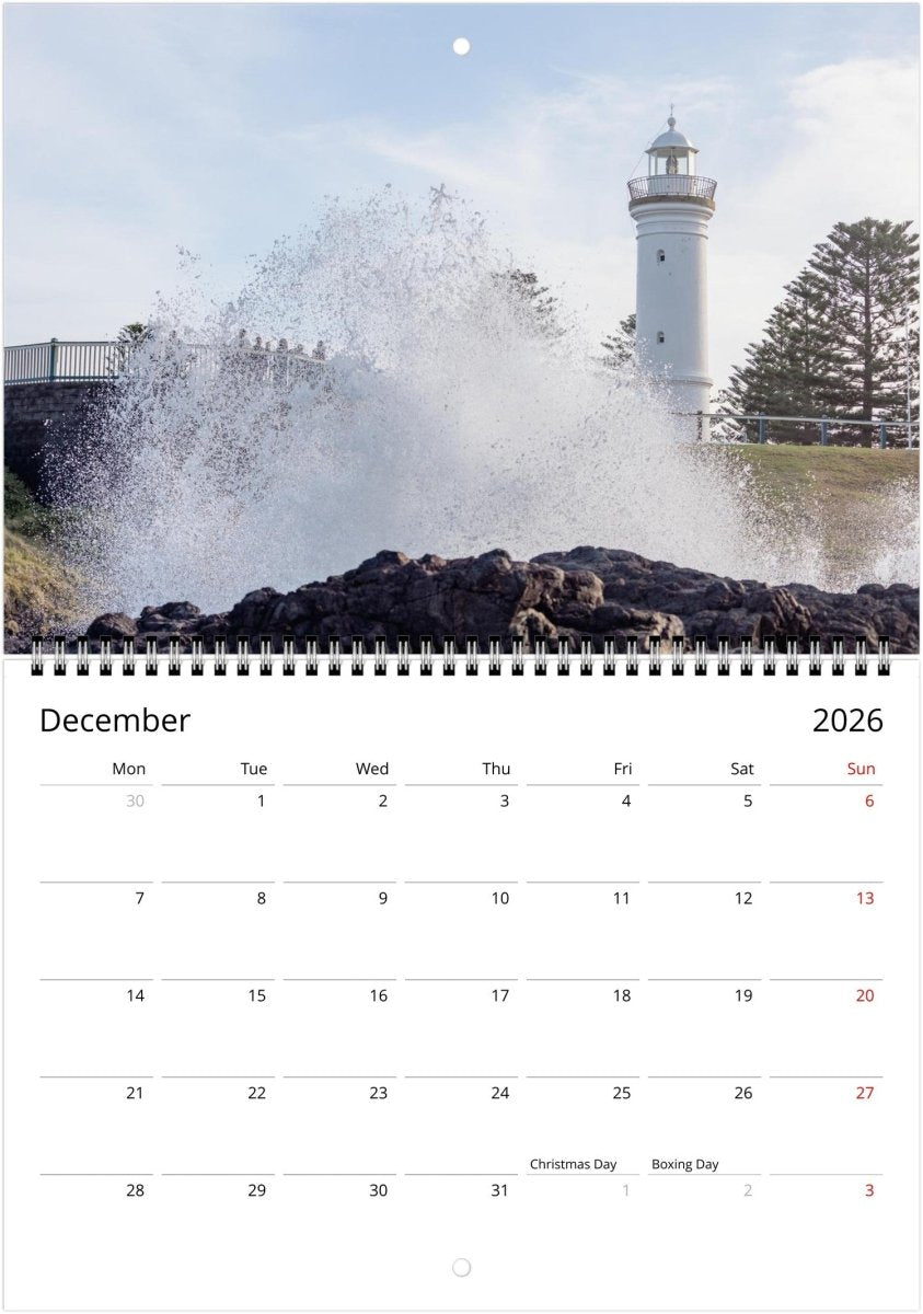 Kiama 2026 Calendar - Belinda Doyle - Australian Photographer & Resin Artist