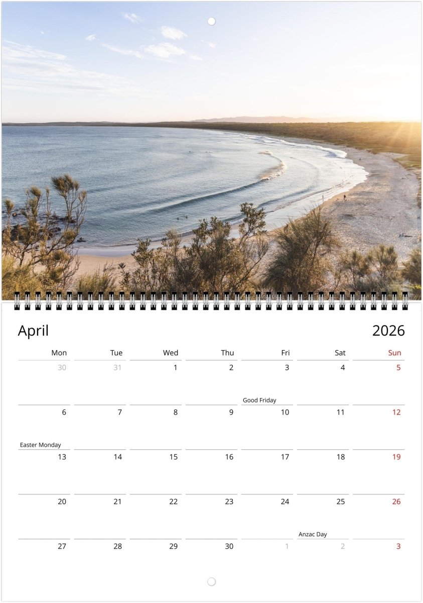 South Coast 2026 Calendar - Belinda Doyle - Australian Photographer & Resin Artist