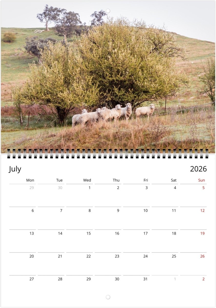 Rural 2026 Calendar - Belinda Doyle - Australian Photographer & Resin Artist