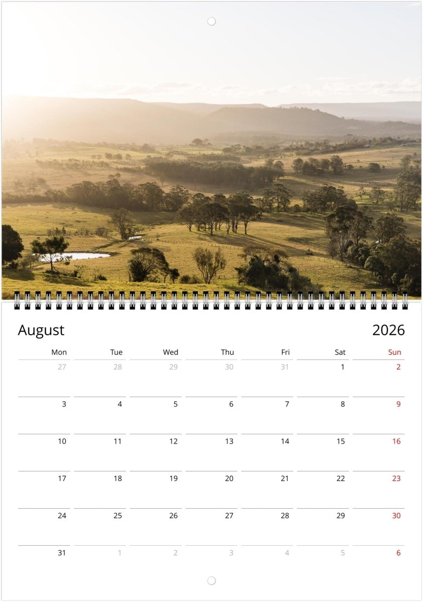 Rural 2026 Calendar - Belinda Doyle - Australian Photographer & Resin Artist