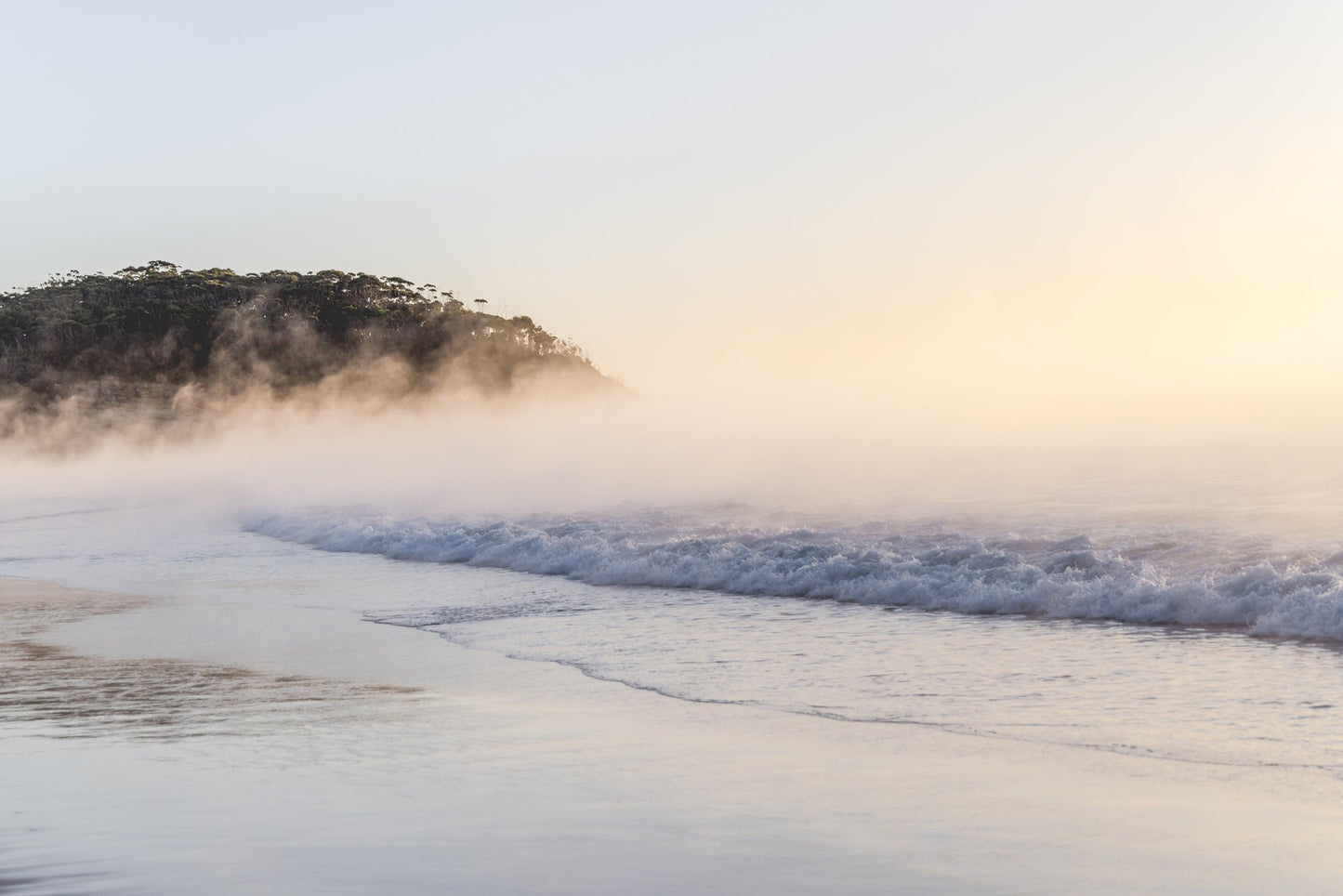 Narrawallee "Narrawallee Sea Smoke" Acrylic Block