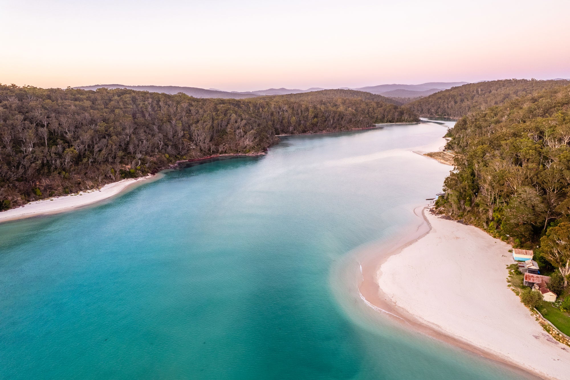 "Pink Whisper, Blue Water" Photography Print - Belinda Doyle - Australian Photographer & Resin Artist
