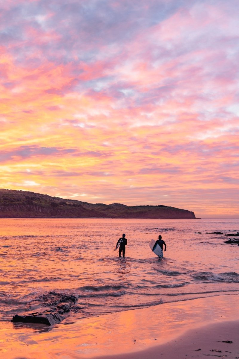 Killalea "Sunrise Surf" Acrylic Block - Belinda Doyle - Australian Photographer & Resin Artist