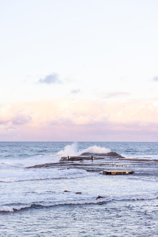 Gerringong "Sunset Surf" Acrylic Block