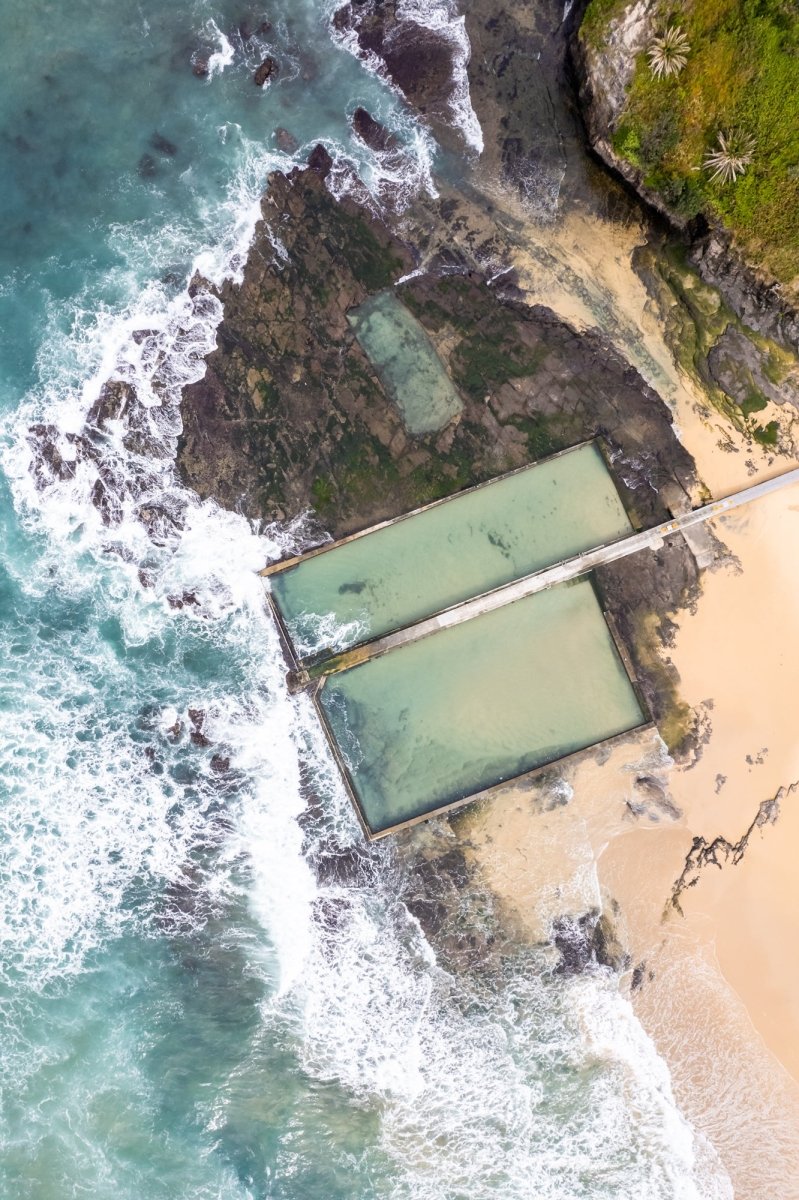 "Twin Pool Textures" (P) Photography Print - Belinda Doyle - Australian Photographer & Resin Artist