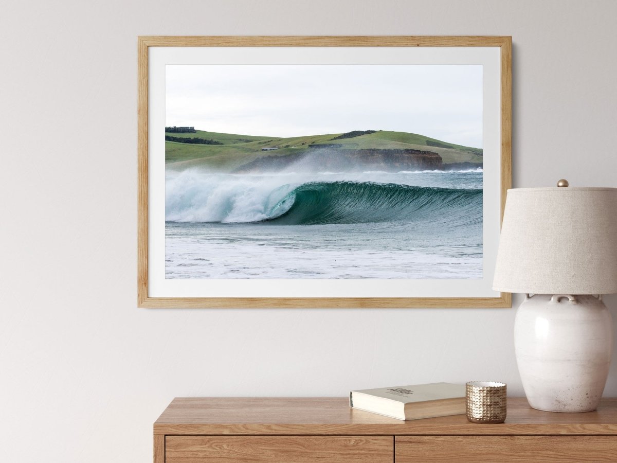 Werri Roll" - A2 Photography Print - Framed in Oak - Belinda Doyle - Australian Photographer & Resin Artist