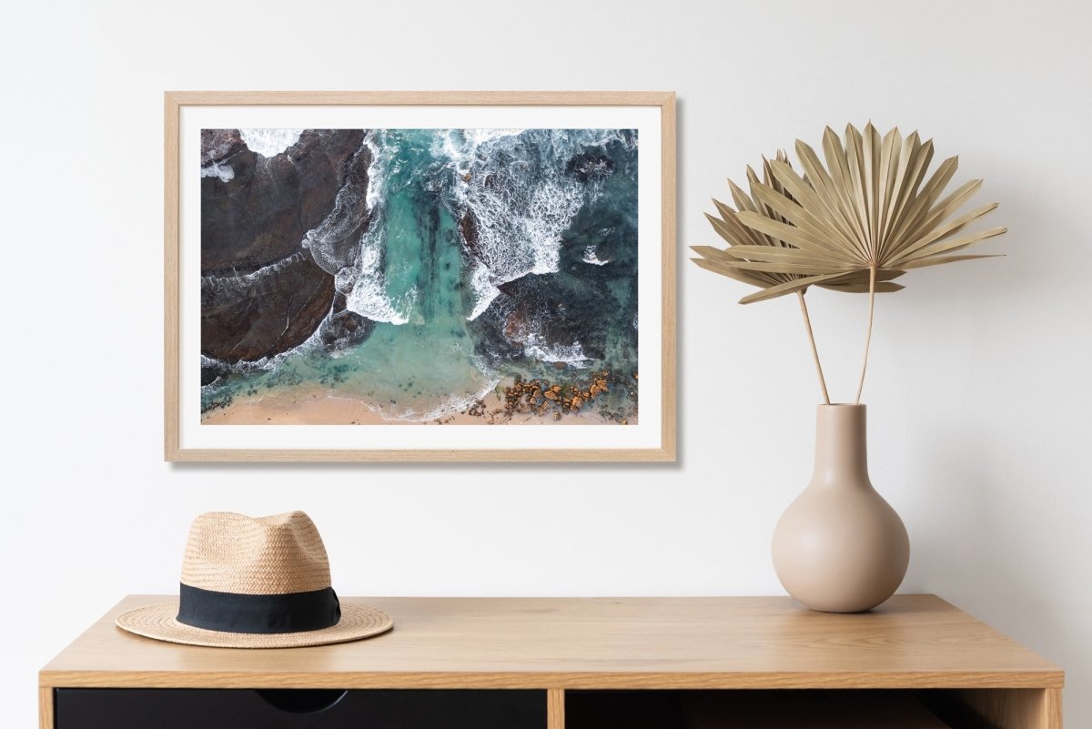 "Bogey Hole Textures" Photography Print - Belinda Doyle - Australian Photographer & Resin Artist