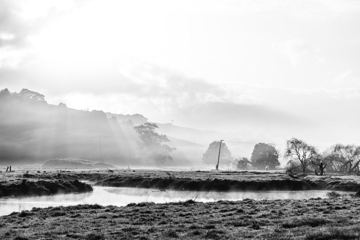 "Factory Lane" BW Photography Print - Belinda Doyle - Australian Photographer & Resin Artist