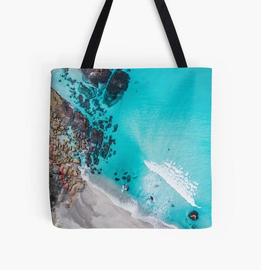 Taylors Topdown (Tasmania) Beach Bag - Belinda Doyle - Resin Artist & South Coast Photographer