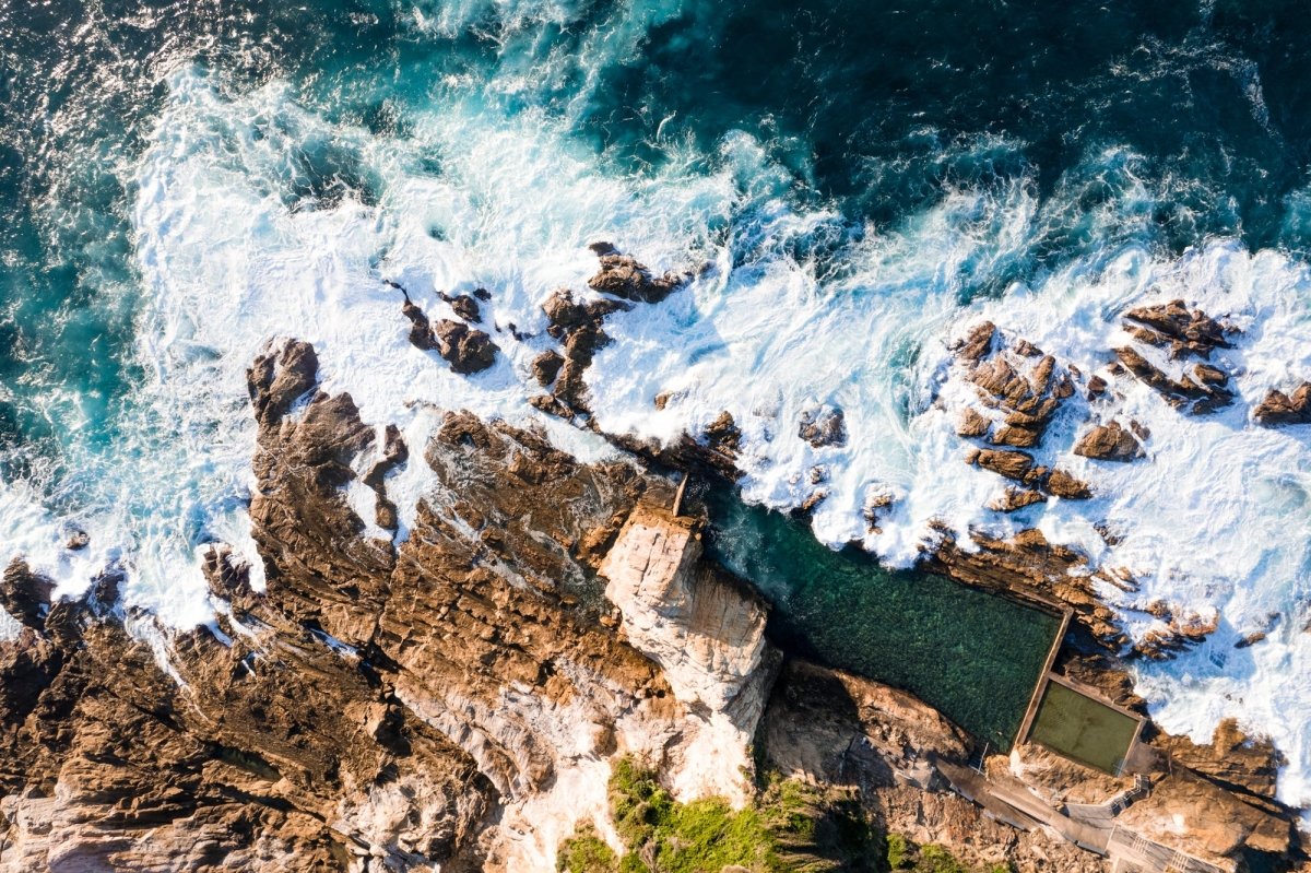 "The Blue Pool Break" Photography Print - Belinda Doyle - Australian Photographer & Resin Artist