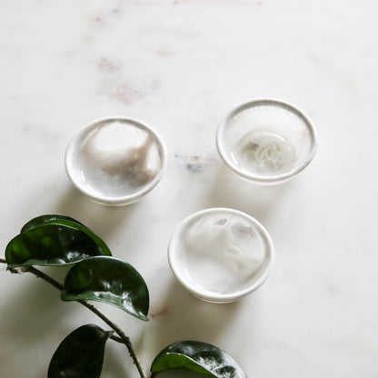 Whitecap Grey Salt Bowl Set - Corporate Gift - Belinda Doyle - Australian Photographer & Resin Artist