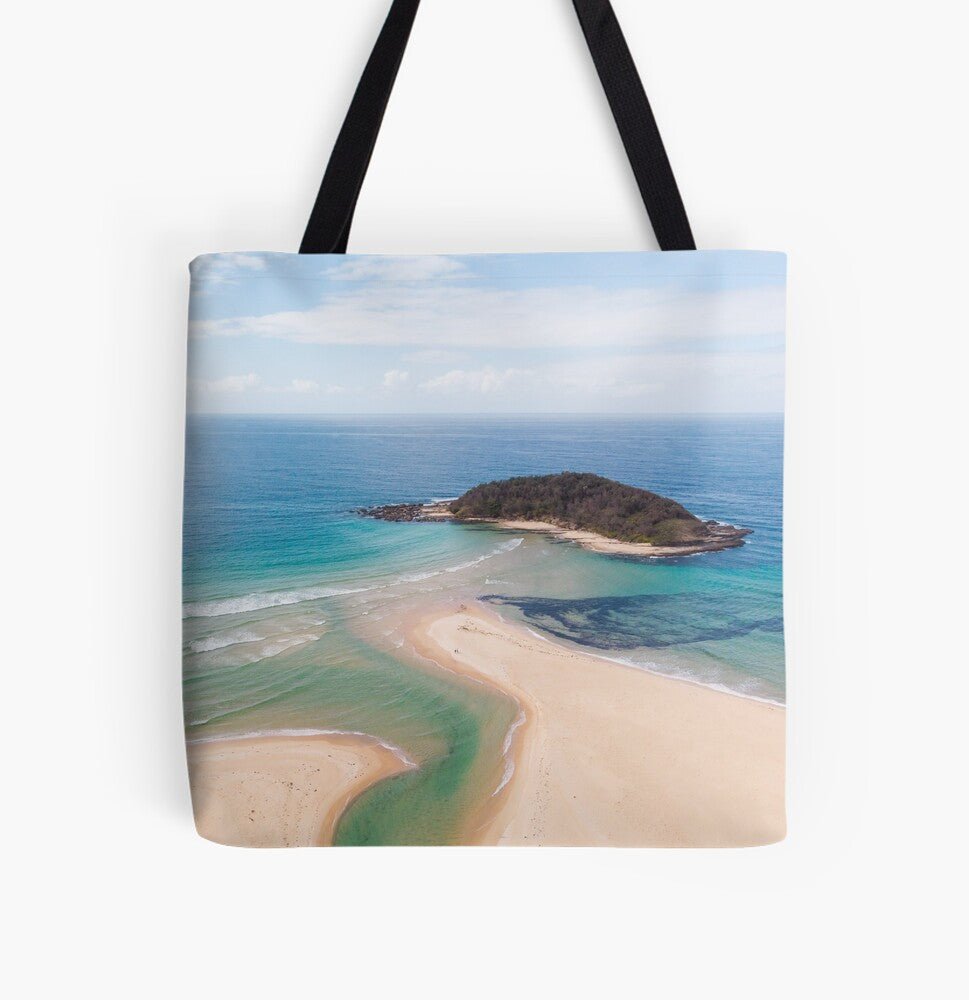 Tabourie Captured (Lake Tabourie) Beach Bag - Belinda Doyle - Australian Photographer & Resin Artist