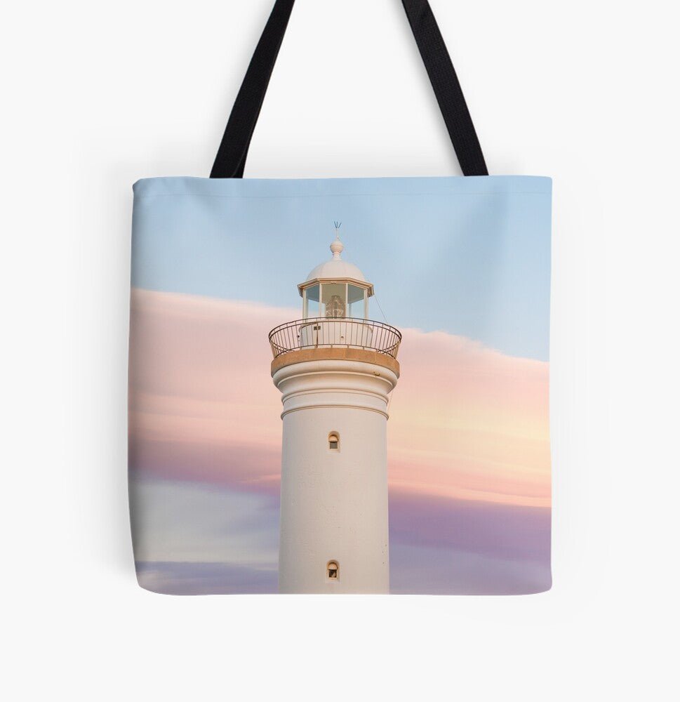 Fairy Floss House (Kiama, Lighthouse) Beach Bag - Belinda Doyle - Australian Photographer & Resin Artist